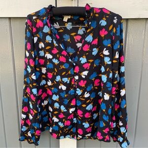 J. Crew  Factory Floral‎ Blouse